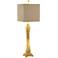 Crestview Collection Vetiver Gold Leaf Table Lamp