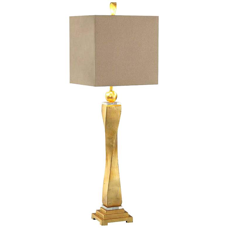 Image 1 Crestview Collection Vetiver Gold Leaf Table Lamp