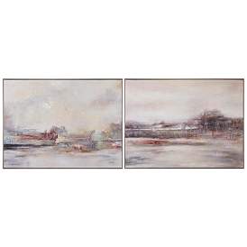 Image1 of Crestview Collection Villa Boca Framed Canvas Painting Set of 2