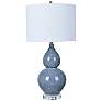 Crestview Collection Vincent Blue Ceramic Table Lamp