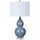 Crestview Collection Vincent Blue Ceramic Table Lamp