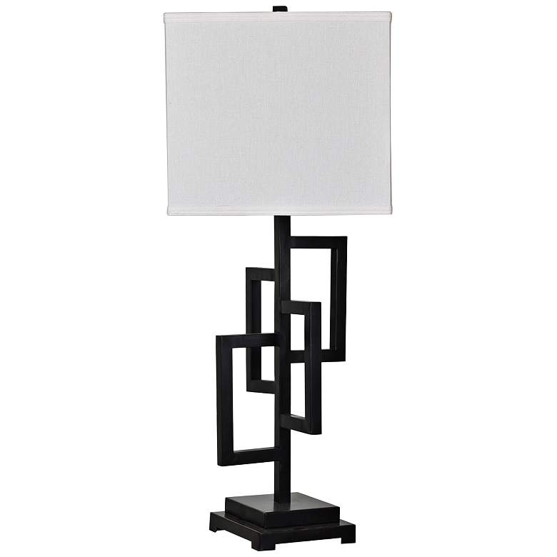 Image 1 Crestview Collection Wade Black Metal Table Lamp