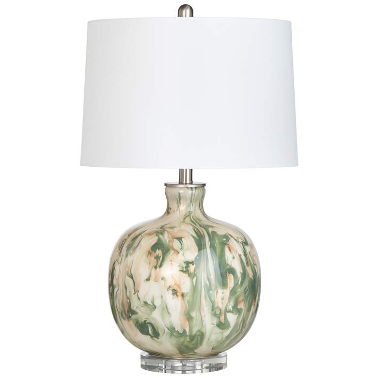 Image 1 Crestview Collection Waverly Green Art Glass Table Lamp