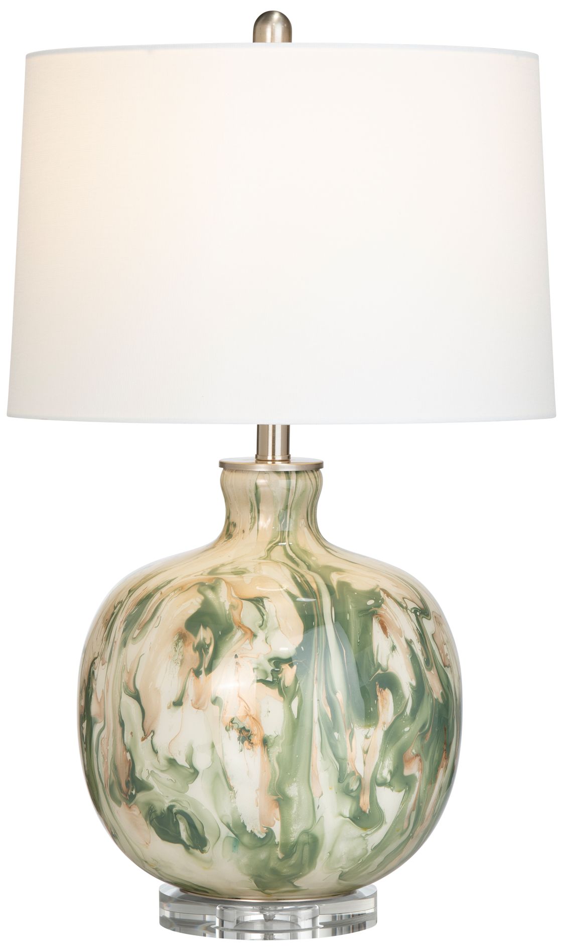 Image 3 Crestview Collection Waverly Green Art Glass Table Lamp more views