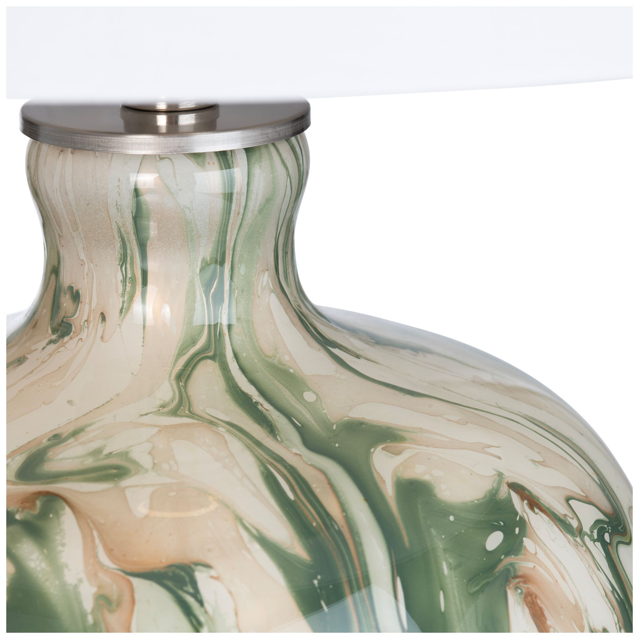Image 4 Crestview Collection Waverly Green Art Glass Table Lamp more views
