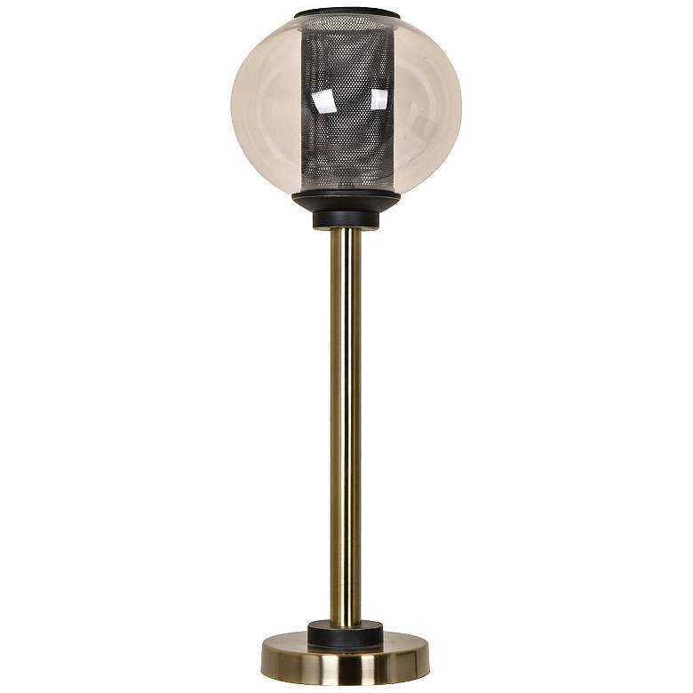 Image 1 Crestview Collection Weller Antique Brass and Glass Table Lamp