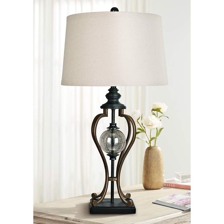 Image 1 Crestview Collection Whitby Oil Rubbed Bronze Table Lamp