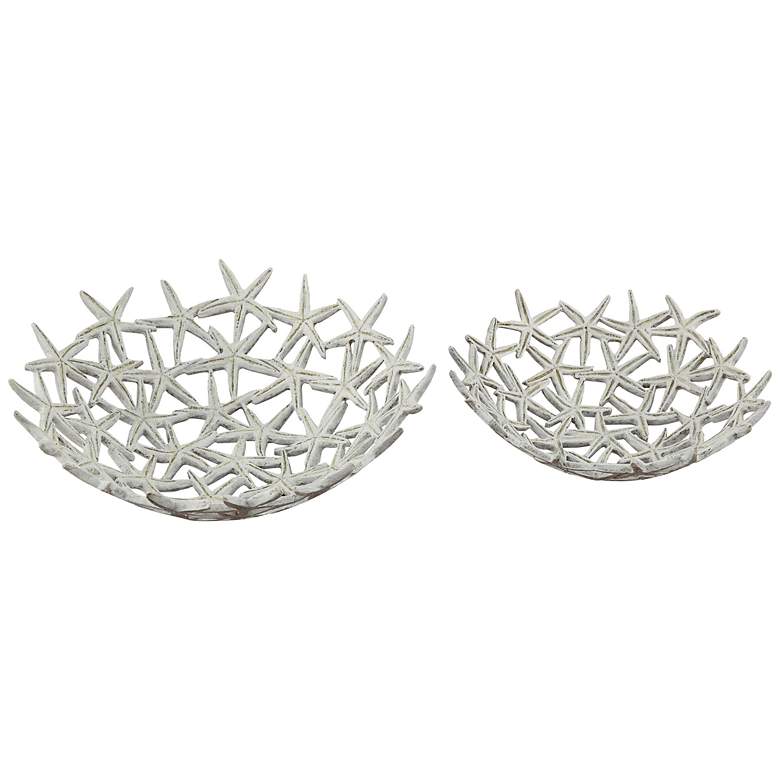 Image 1 Crestview Collection White Starfish Bowls Set of 2