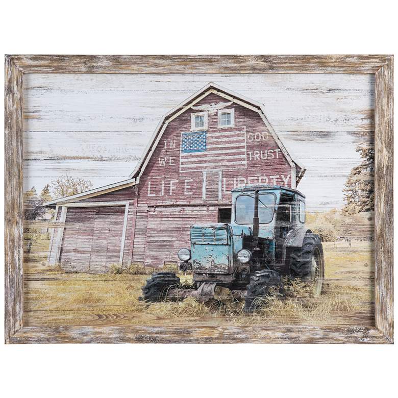 Image 1 Crestview Collection Working Days Framed Wood Painting