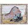 Crestview Collection Working Days Framed Wood Painting