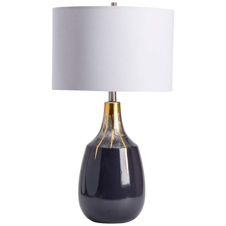 Image 2 Crestview Collection Wright Black Ceramic Bottle Table Lamp