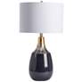 Crestview Collection Wright Black Ceramic Bottle Table Lamp