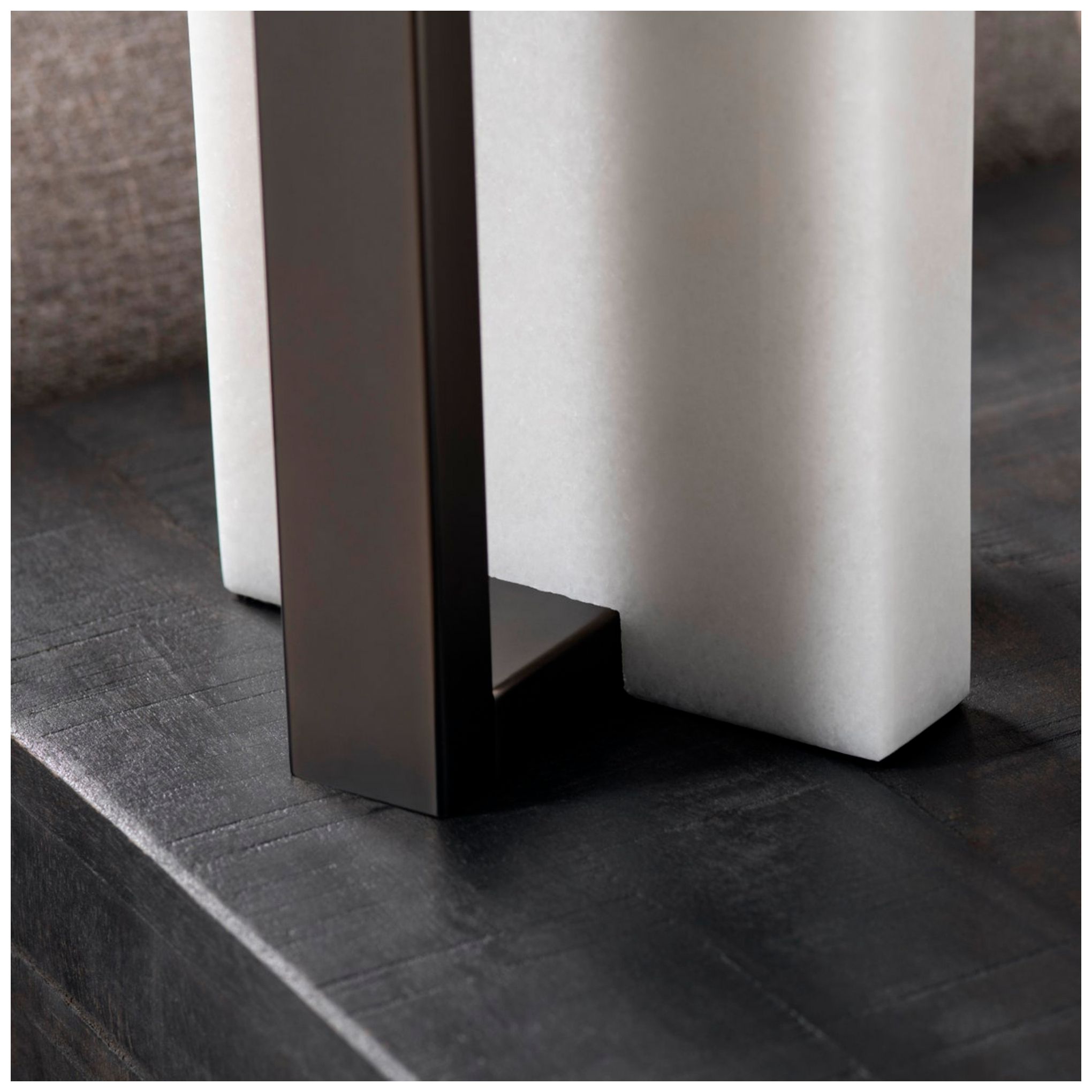 Image 4 Crestview Collection Wylie White Rectangular Table Lamp more views