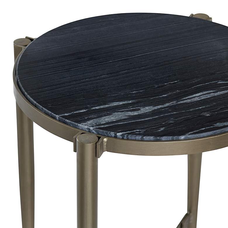 Image 2 Crestview Collection Xander 20" Wide Round End Table more views