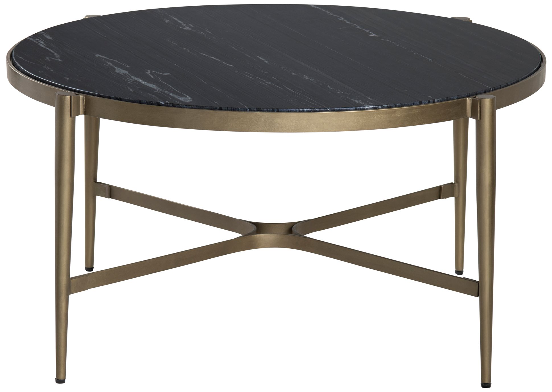 Image 2 Crestview Collection Xander Black Marble Cocktail Table more views