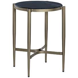 Image1 of Crestview Collection Xander Black Marble End Table