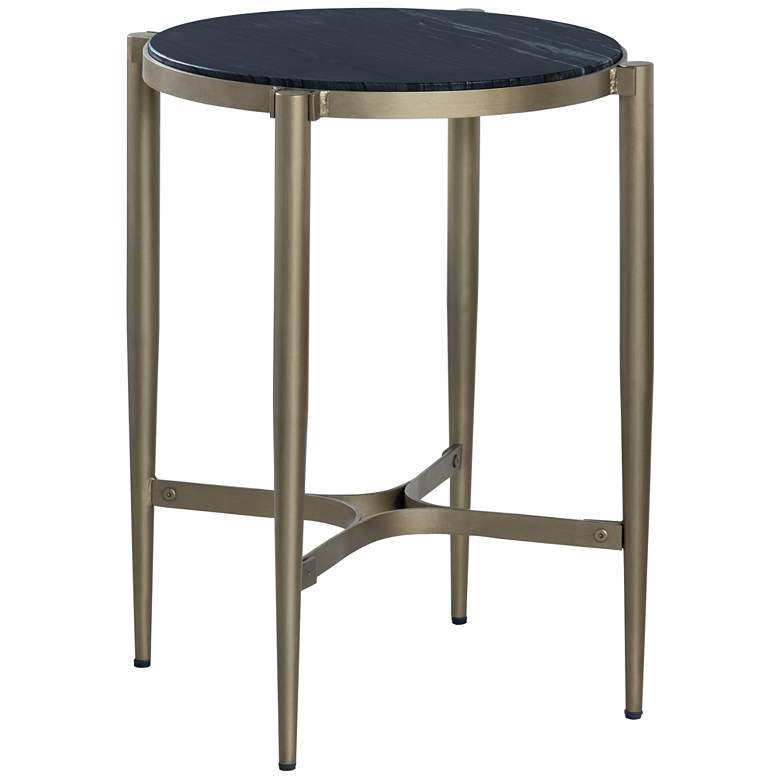 Image 1 Crestview Collection Xander Black Marble End Table