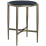 Crestview Collection Xander Black Marble End Table