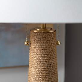 Image5 of Crestview Collection Xander Hemp Rope Tower Floor Lamp more views