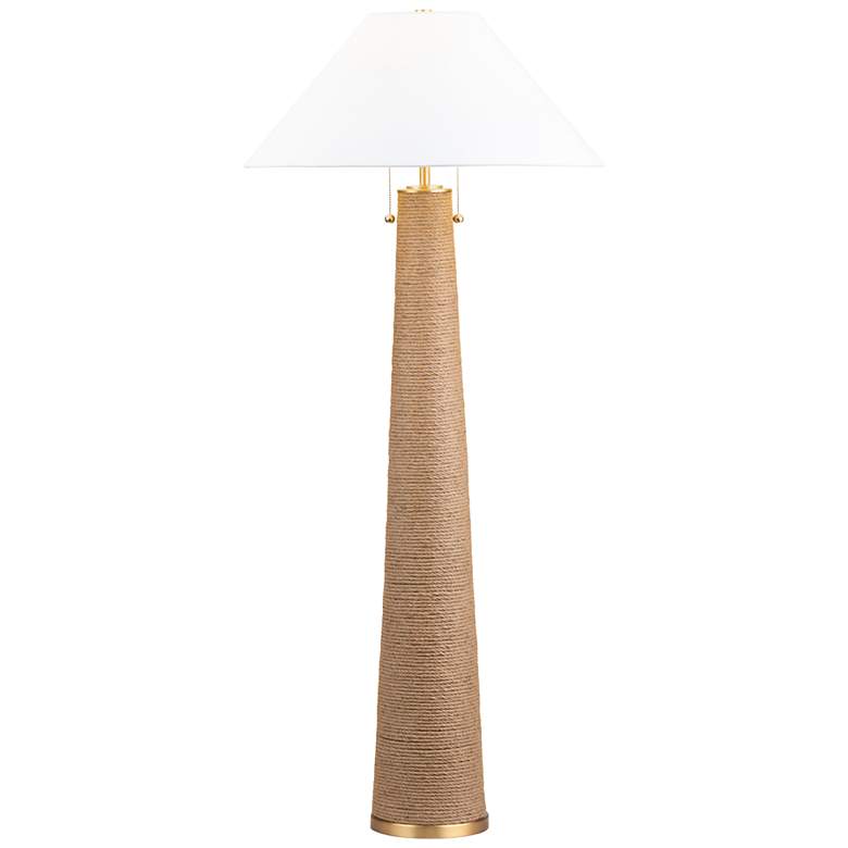 Image 6 Crestview Collection Xander Hemp Rope Tower Floor Lamp more views