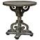 Crestview Collection York Sandstone Wood Scroll Accent Table
