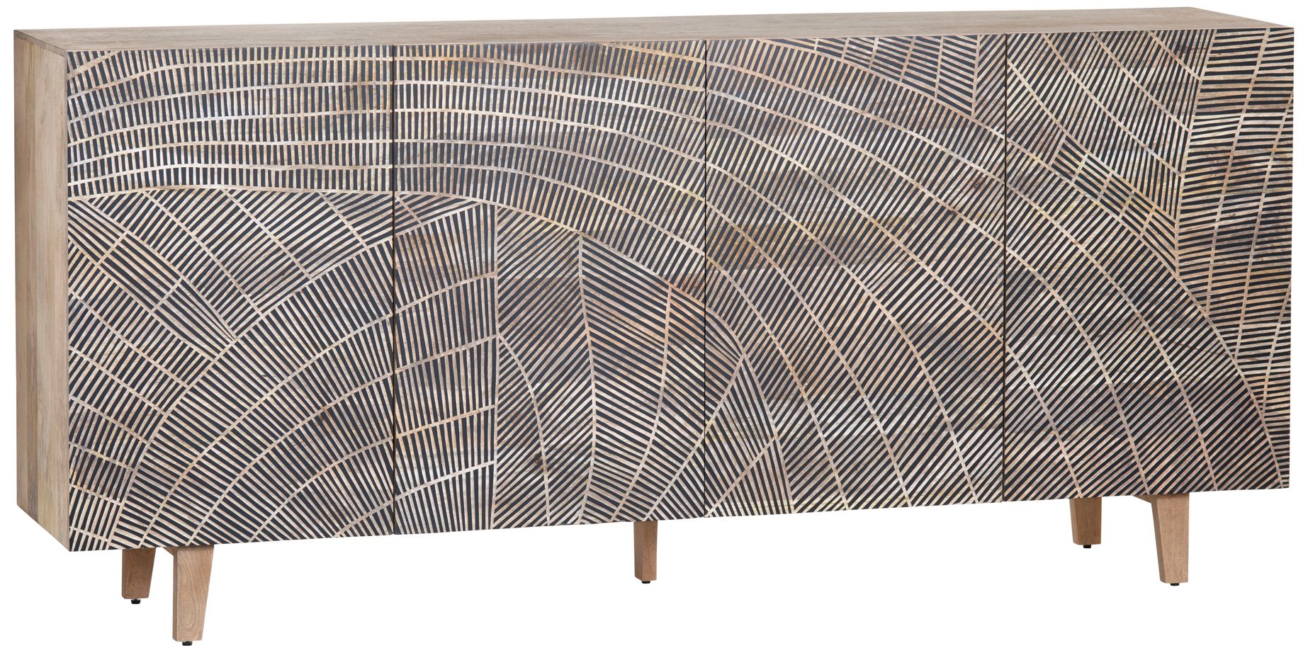 Image 2 Crestview Collection Zambia Wooden Four-Door Sideboard more views