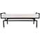Crestview Collection Zara 58" Wide Modern Metal and Wood Bench