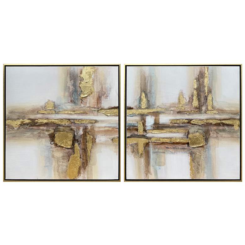 Image 1 Crestview Collection Zuri Framed Canvas Set 