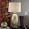Crestview Cristina Gold Pearl Glass Table Lamp