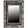 Crestview Fozy Blackened 30 1/2" x 38" Wood Wall Mirror