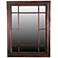 Crestview Granito Red Stain 33" x 43 1/2" Wall Mirror