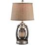 Crestview Jonah 26 3/4" High Rustic Western Silver Lantern Table Lamp