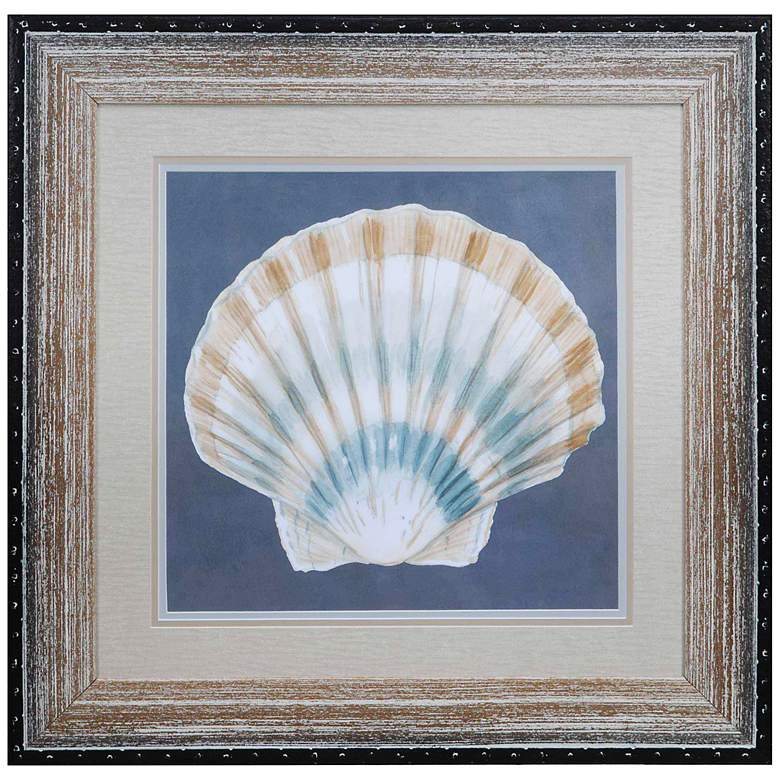 Image 1 Crestview Shell On Slate III 25 1/2 inch Square Wall Art