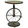 Crestview Sierra Bicycle Weathered Round Accent Table