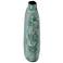 Crestview Tall Green Egg Shell Lacquer 16" High Ceramic Vase