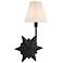 Crestwood 1-Light Wall Sconce in Black Tourmaline