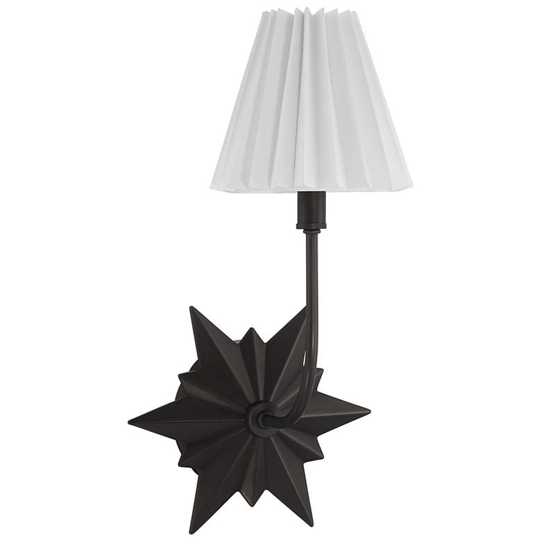 Image 2 Crestwood 1-Light Wall Sconce in Black Tourmaline more views