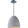 2_Crete 15 1/4" Wide Natural Gray Cement LED Pendant light