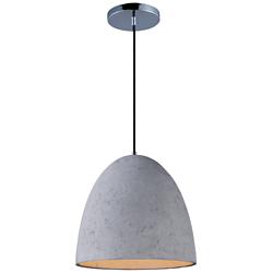 Crete 15 1/4" Wide Natural Gray Cement LED Pendant light
