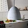 1_Crete 15 1/4" Wide Natural Gray Cement LED Pendant light