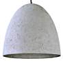 Crete 15 1/4" Wide Natural Gray Cement LED Pendant light