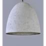 3_Crete 15 1/4" Wide Natural Gray Cement LED Pendant light more views