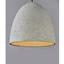 4_Crete 15 1/4" Wide Natural Gray Cement LED Pendant light more views