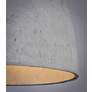 5_Crete 15 1/4" Wide Natural Gray Cement LED Pendant light more views