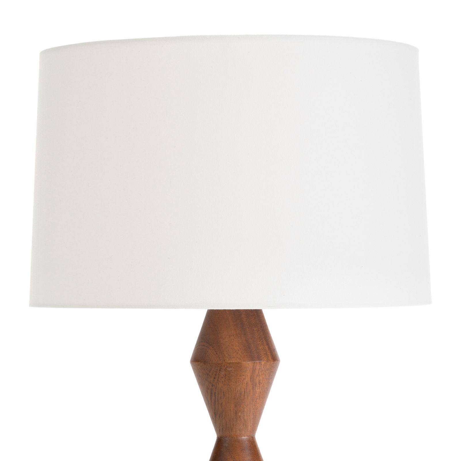 Image 2 Crew Walnut Buffet Lamp (Natural Linen Shade) more views