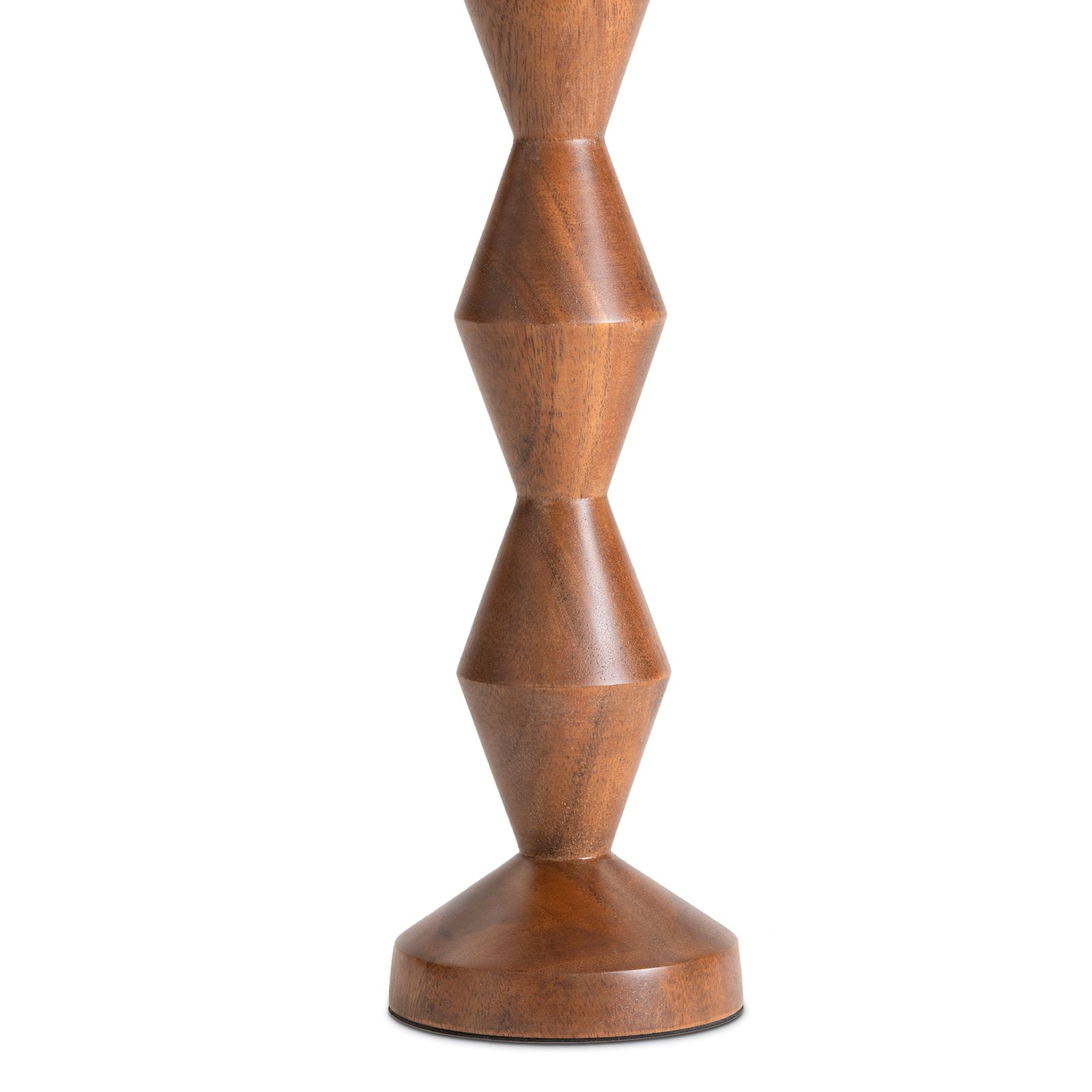 Image 3 Crew Walnut Buffet Lamp (Natural Linen Shade) more views