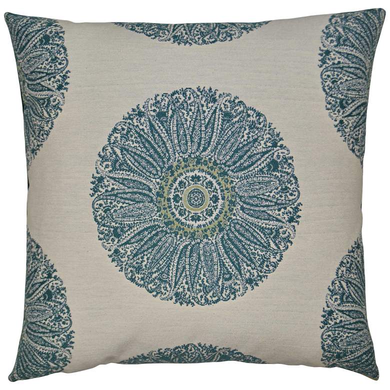 Image 1 Crillon Aqua 24" Square Decorative Throw Pillow