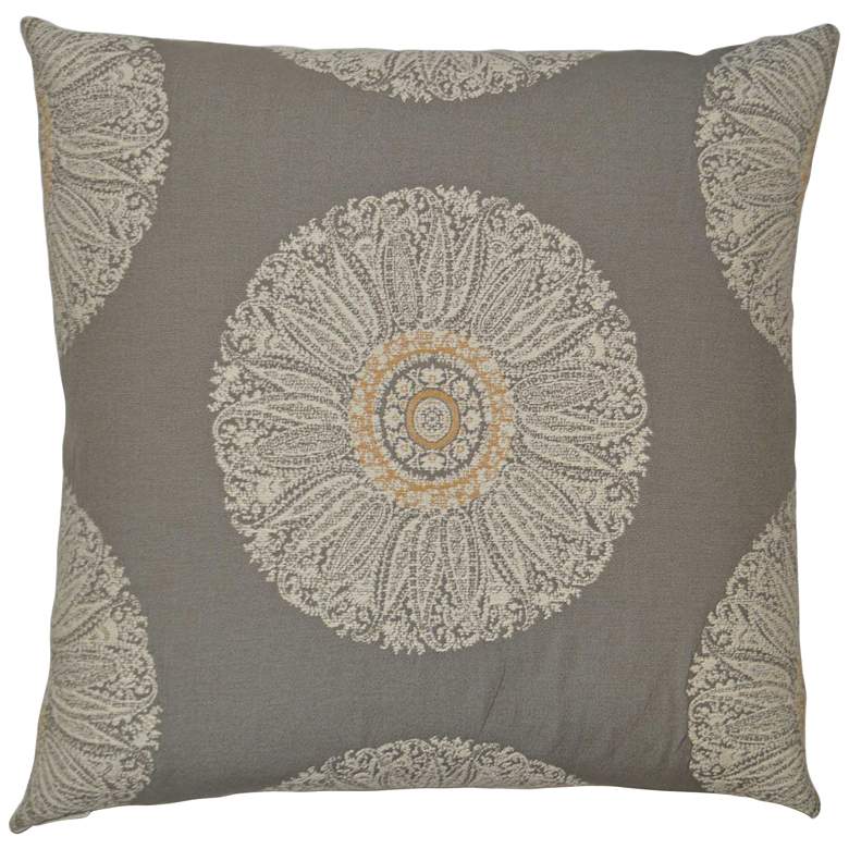Image 1 Crillon Gray 24 inch Square Decorative Throw Pillow