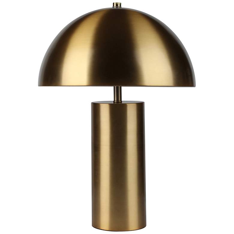 Image 1 Crimini Gold Dome Metal Accent Table Lamp