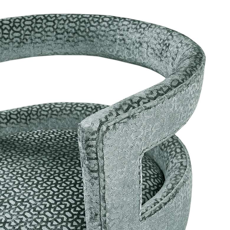 Image 4 Crimson 25" Grey Fabric Swivel Counter Stool more views